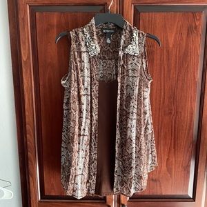 INC sleeveless blouse with cami